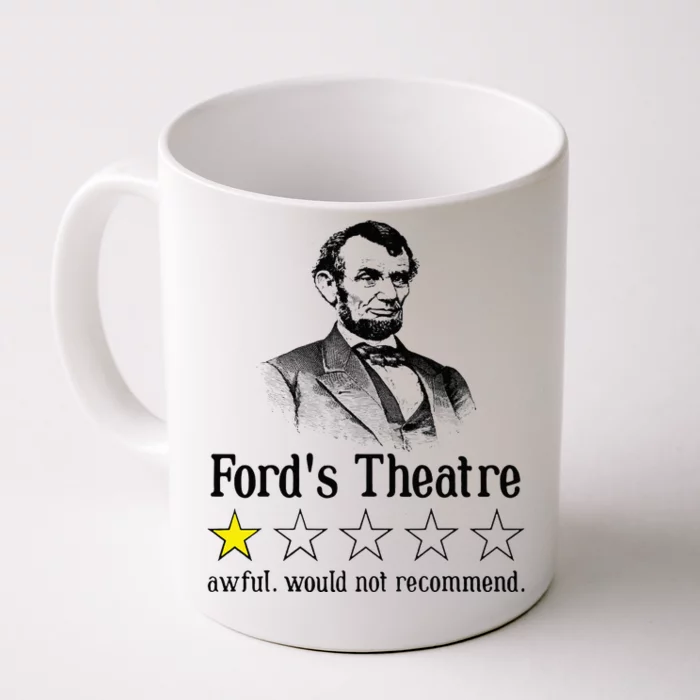 Abraham Lincoln Ford's Theatre Rating Front & Back Coffee Mug