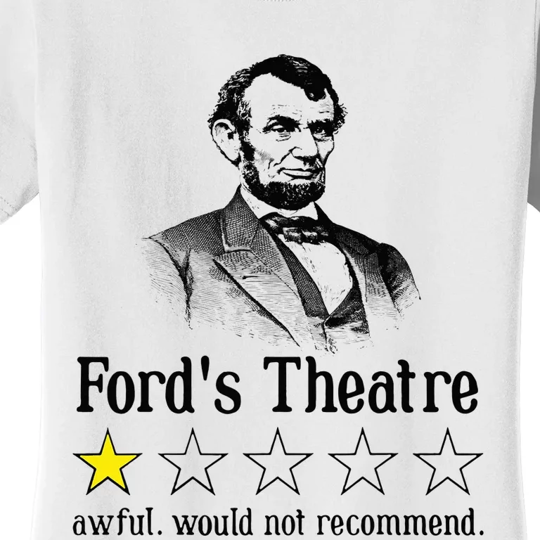 Abraham Lincoln Ford's Theatre Rating Women's T-Shirt