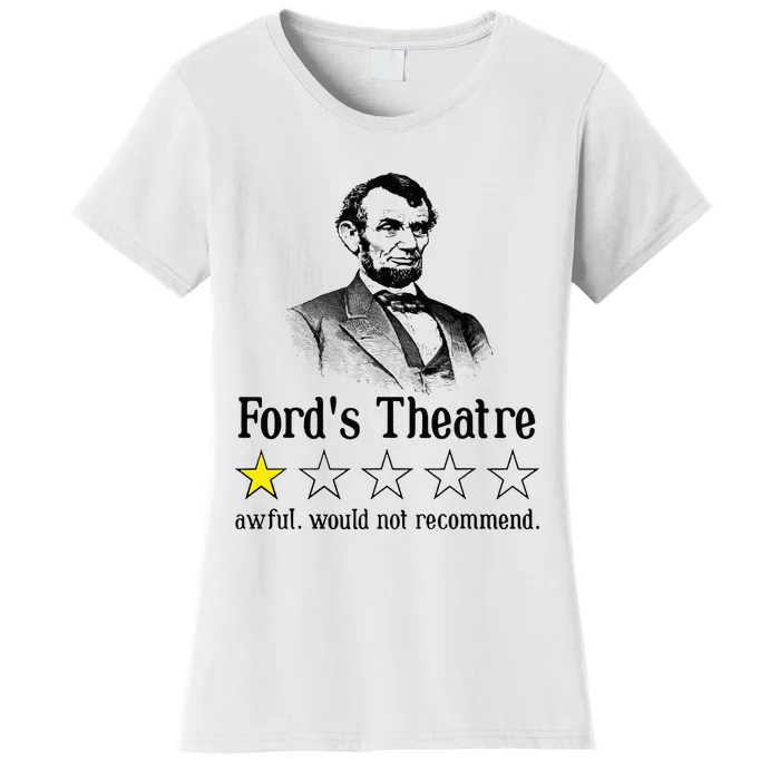 Abraham Lincoln Ford's Theatre Rating Women's T-Shirt