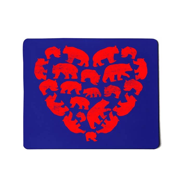 Animals Lover Funny Panda Bear Heart Valentine's Day Gift Mousepad