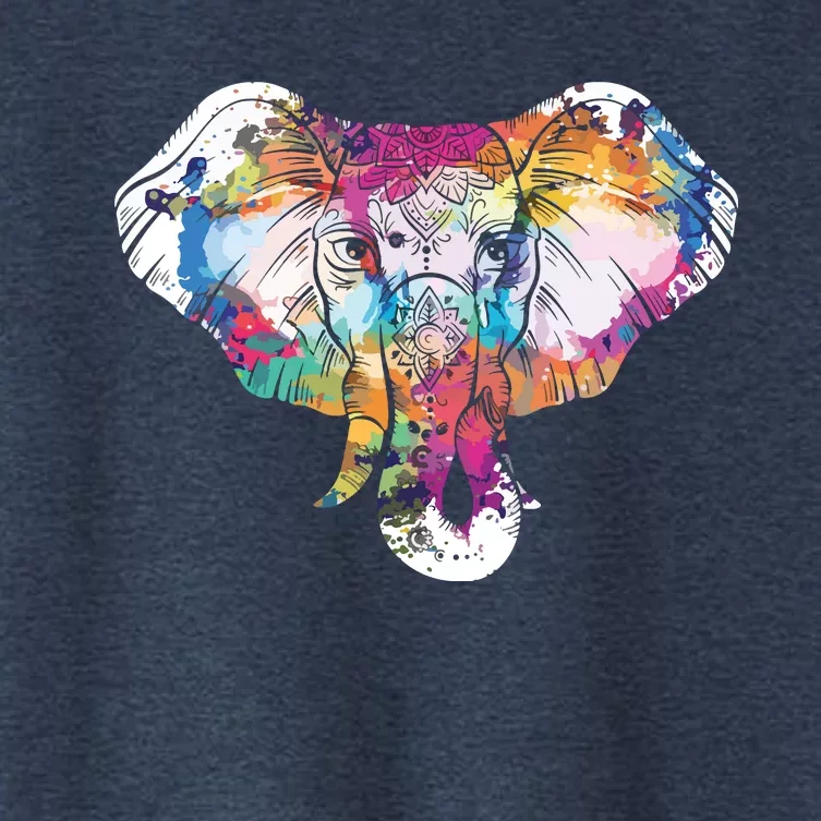 Animal Lover Gift Africa Safari Zoo Keeper Elephant Women's Crop Top Tee