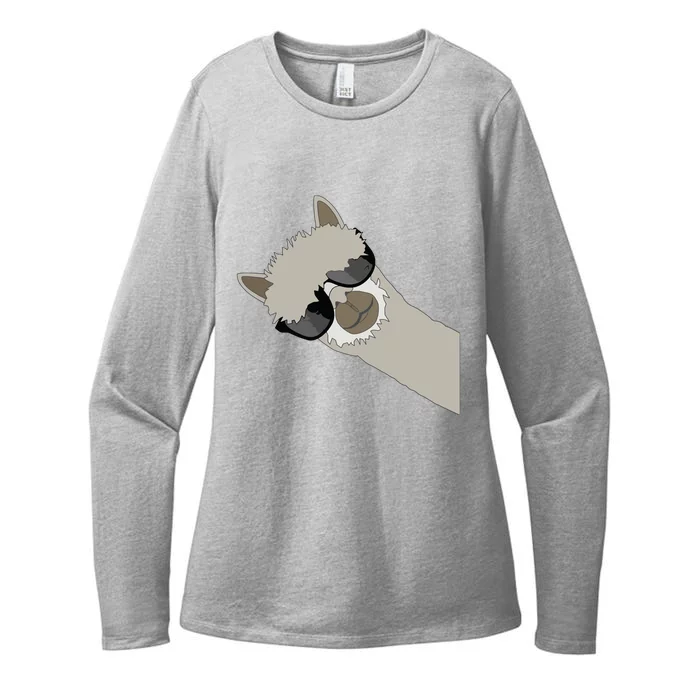 Alpaca Llama Gift Funny Cool Llama Deco Womens CVC Long Sleeve Shirt