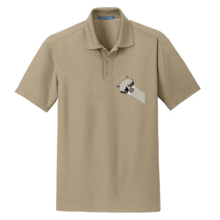 Alpaca Llama Gift Funny Cool Llama Deco Dry Zone Grid Performance Polo