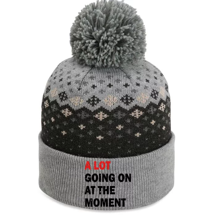 A Lot Going On At The Moment The Baniff Cuffed Pom Beanie