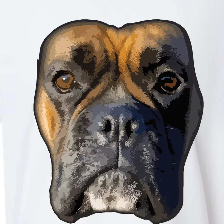 Animal Lover Gift Boxer Face Funny Dog Lovers Sueded Cloud Jersey T-Shirt