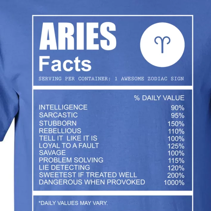 Astrology Lover Gift Aries Zodiac Sign Aries Gift Tall T-Shirt