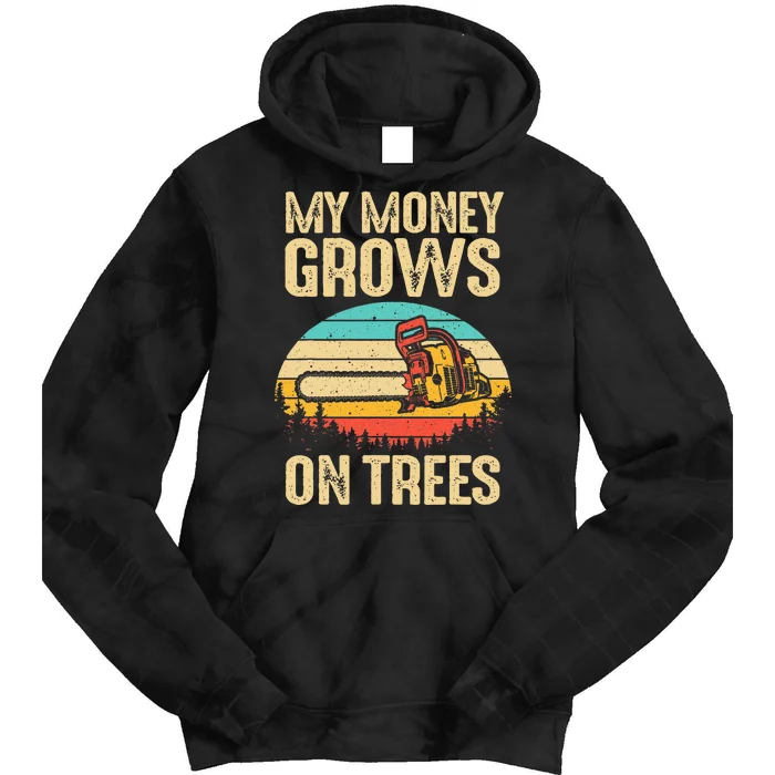 Arborist Logger Gift Cool Tree Climber Lumberjack Tie Dye Hoodie