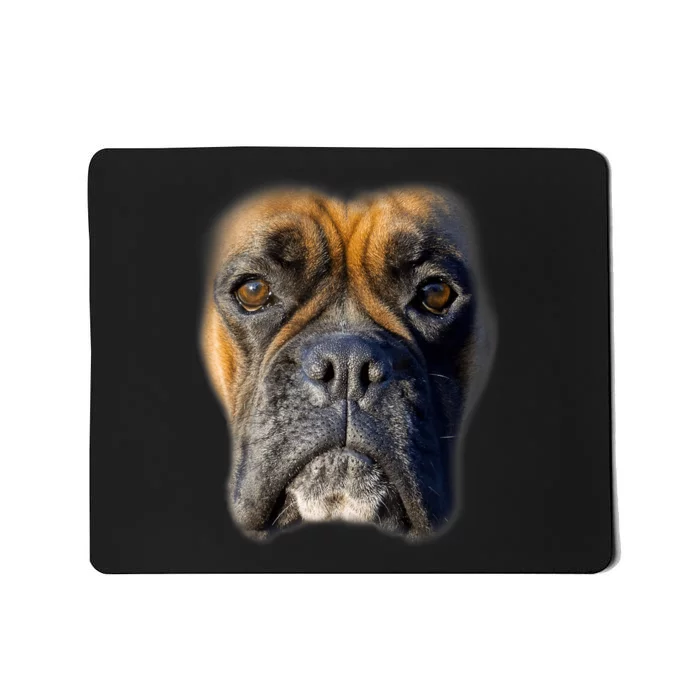 Animal Lover Gift Boxer Face Funny Dog Lovers Tshirt Mousepad