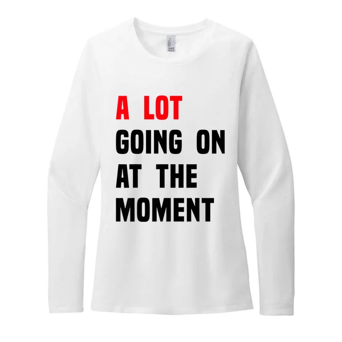 A Lot Going On At The Moment Funny Vintage Womens CVC Long Sleeve Shirt