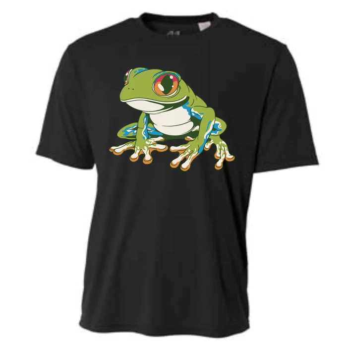 Animal Lover Green Frog Cooling Performance Crew T-Shirt