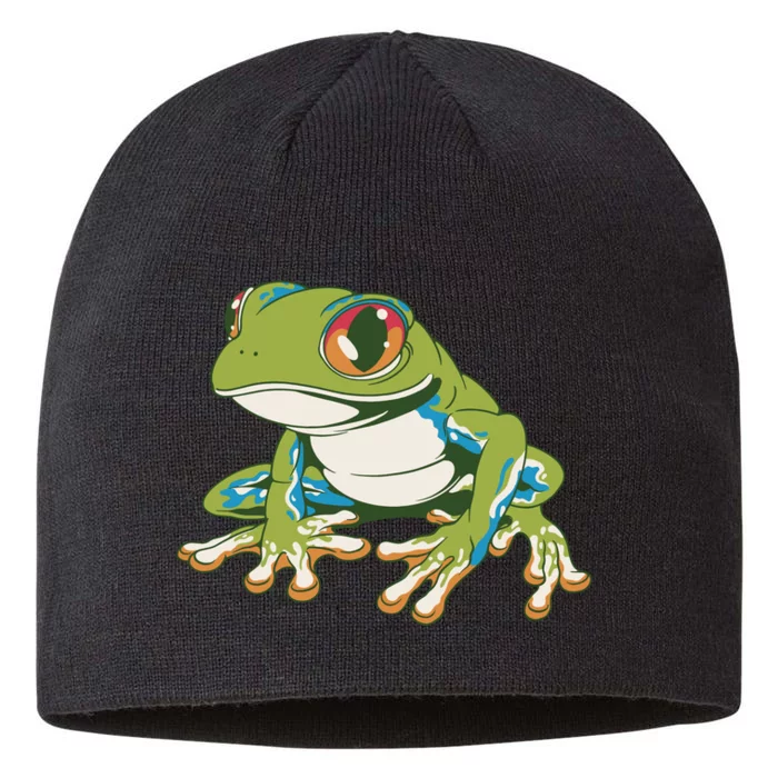 Animal Lover Green Frog 8 1/2in Sustainable Knit Beanie