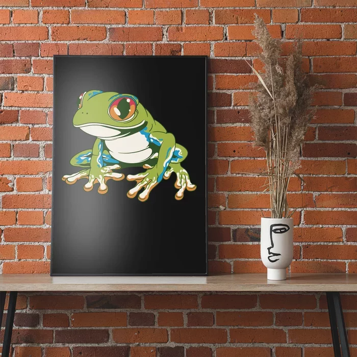 Animal Lover Green Frog Poster