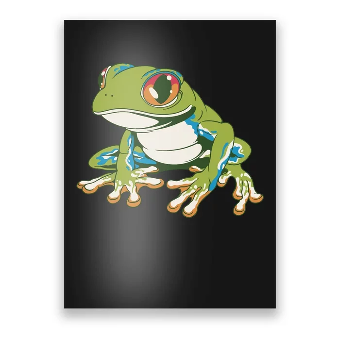 Animal Lover Green Frog Poster