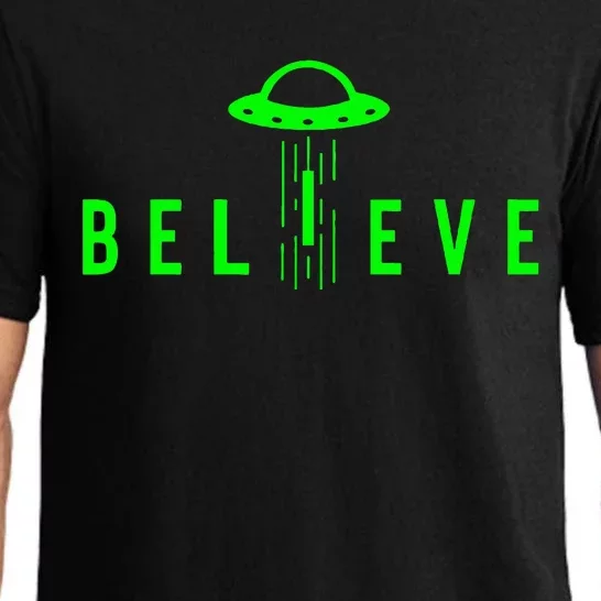 Alien Lover Gifts Ufo Abduction Believe Pajama Set