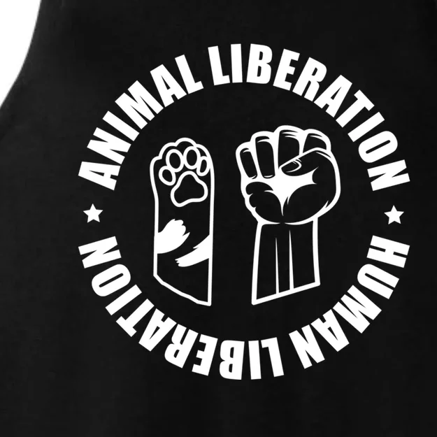 Animal Liberation Gift Animal Rights Activists Climate Gift Ladies Tri-Blend Wicking Tank