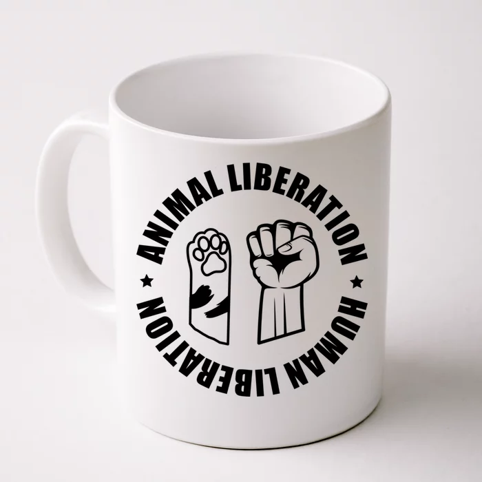 Animal Liberation Gift Animal Rights Activists Climate Gift Front & Back Coffee Mug