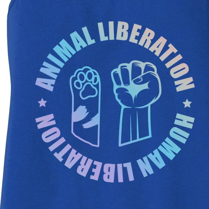 Animal Liberation Gift Animal Rights Activists Climate Gift Women's Racerback Tank