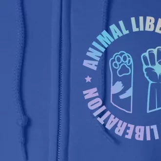 Animal Liberation Gift Animal Rights Activists Climate Gift Full Zip Hoodie