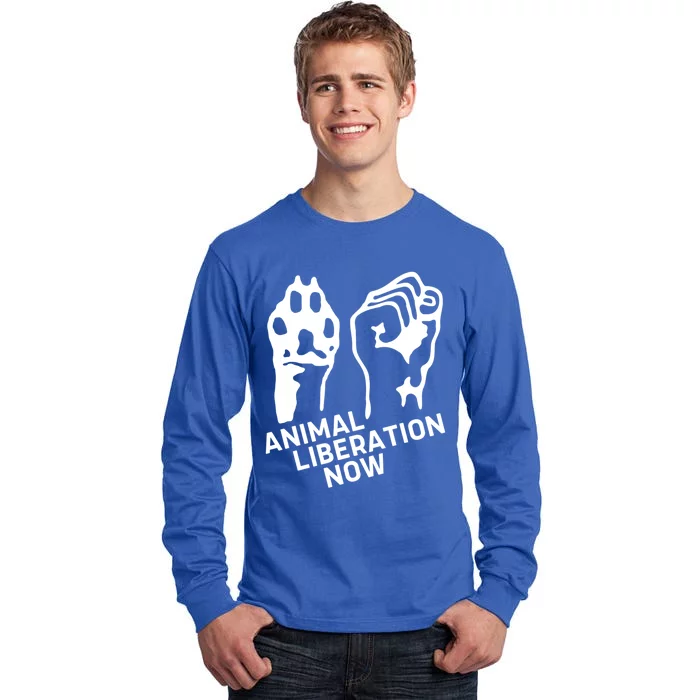 Animal Liberation Gift Animal Rights Vegan Gift Tall Long Sleeve T-Shirt