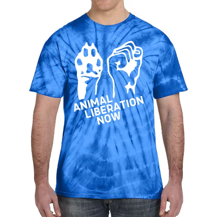 Animal Liberation Gift Animal Rights Vegan Gift Tie-Dye T-Shirt