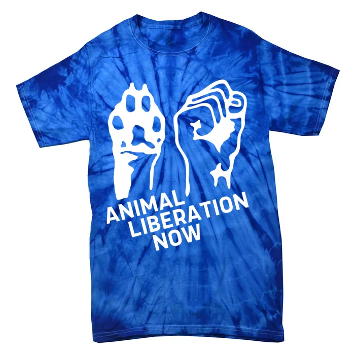 Animal Liberation Gift Animal Rights Vegan Gift Tie-Dye T-Shirt