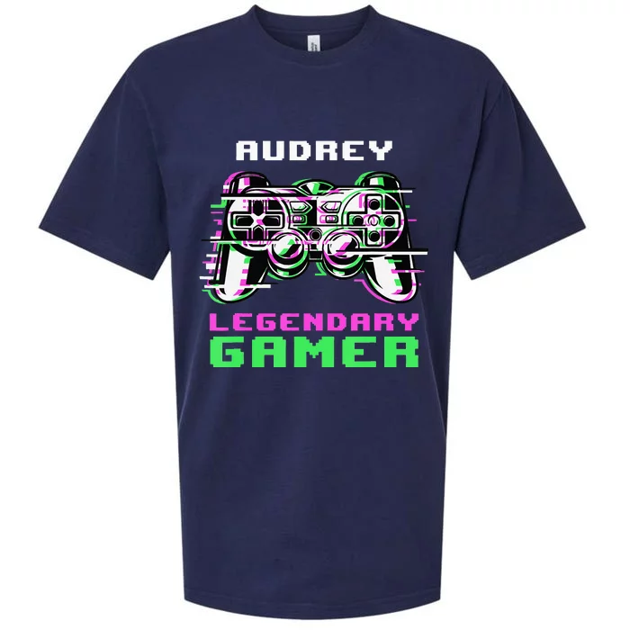 Audrey Legendary Gamer Personalized Sueded Cloud Jersey T-Shirt