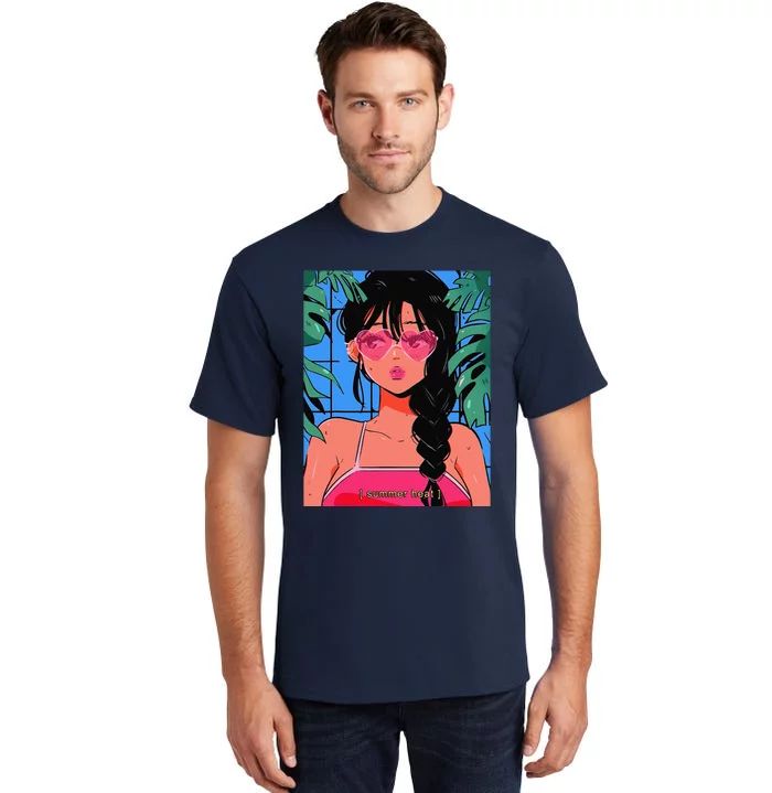 Anime Lofi Girl Vaporwave Egirl Aesthetic Japanese Otaku Tall T-Shirt