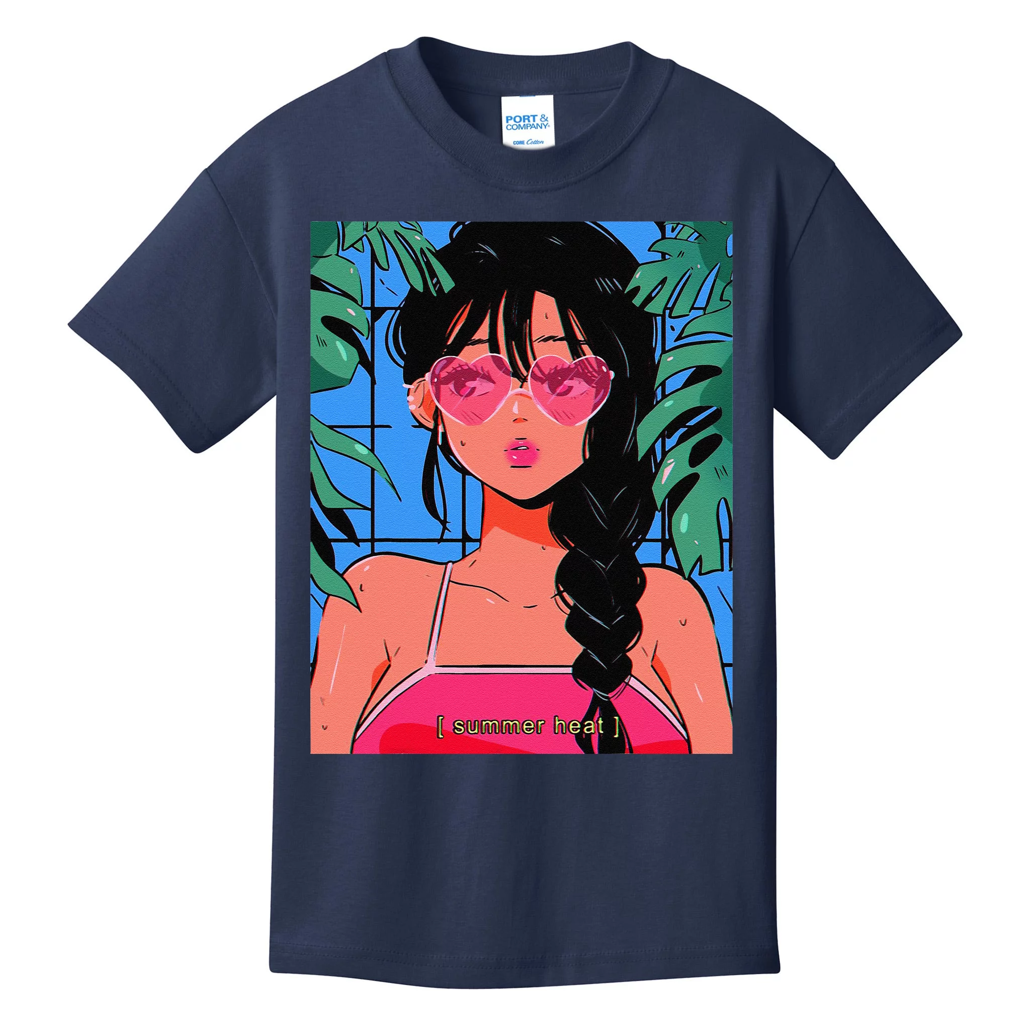Harajuku Anime Girl Little Sister T-shirt (White/Pink) – The Kawaii Factory
