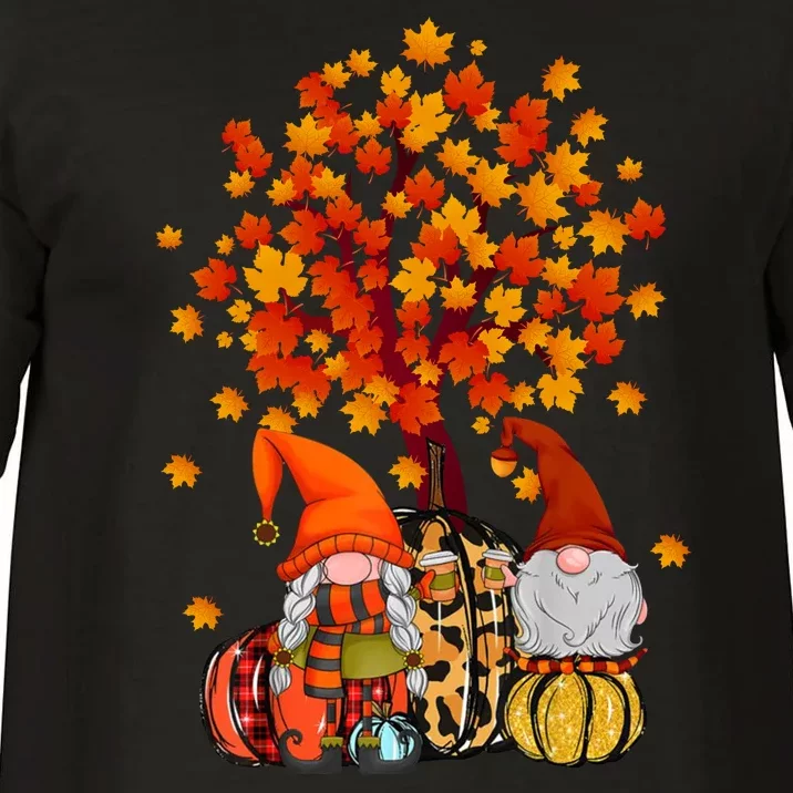 Autumn Leaves Gnomes Fall Season Pumpkin Comfort Colors T-Shirt