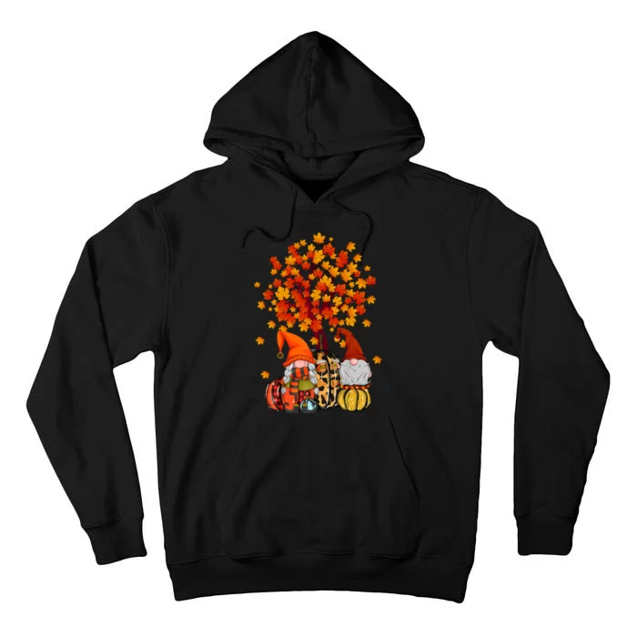 Autumn Leaves Gnomes Fall Season Pumpkin Tall Hoodie