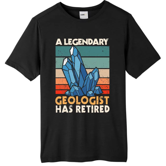 A Legendary Geologist Has Retired Retiree Earth Pension ChromaSoft Performance T-Shirt