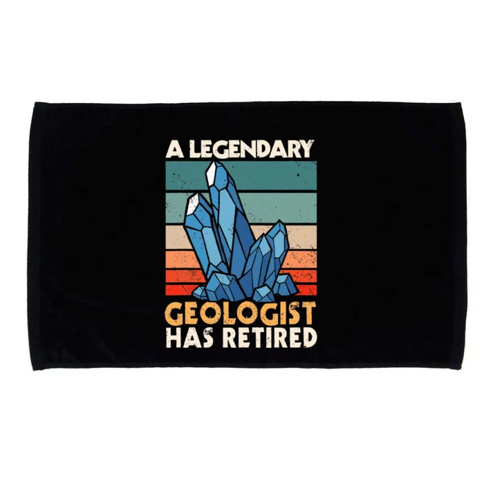 A Legendary Geologist Has Retired Retiree Earth Pension Microfiber Hand Towel