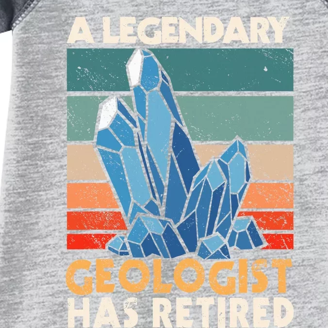 A Legendary Geologist Has Retired Retiree Earth Pension Infant Baby Jersey Bodysuit