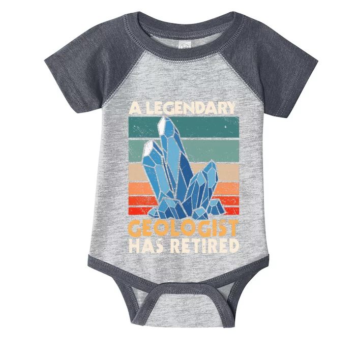 A Legendary Geologist Has Retired Retiree Earth Pension Infant Baby Jersey Bodysuit