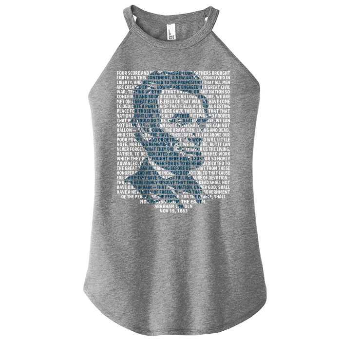 Abraham Lincoln Gettysburg Address Gift History Women’s Perfect Tri Rocker Tank