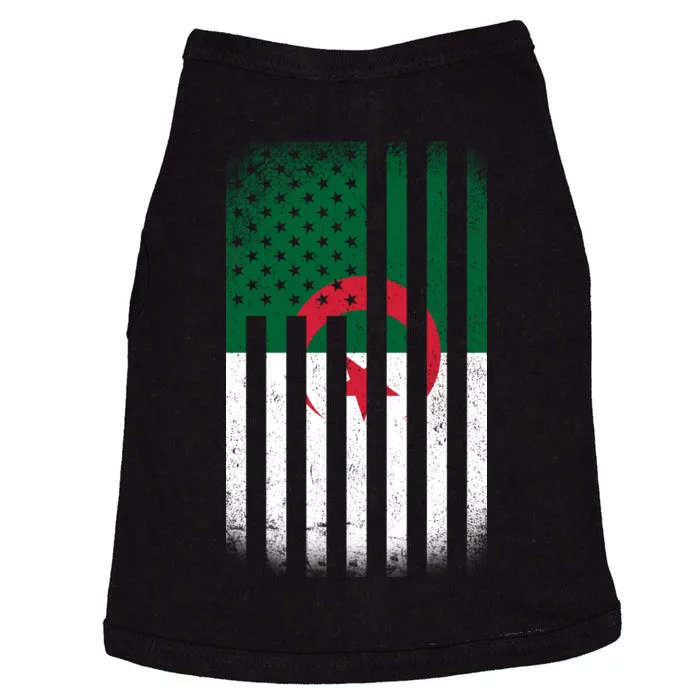 Algeria United States of America USA Flag Doggie Tank