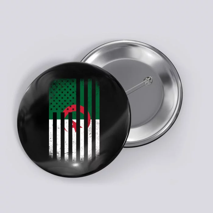 Algeria United States of America USA Flag Button