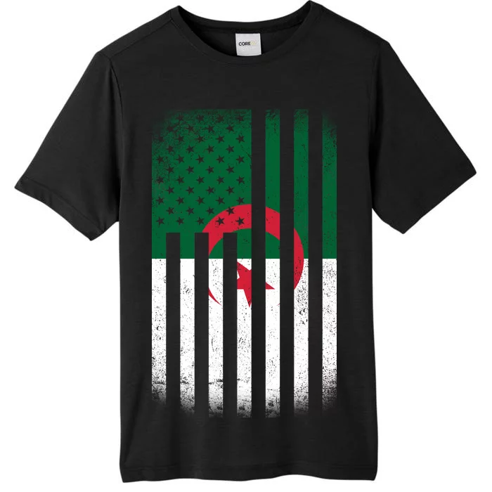 Algeria United States of America USA Flag ChromaSoft Performance T-Shirt