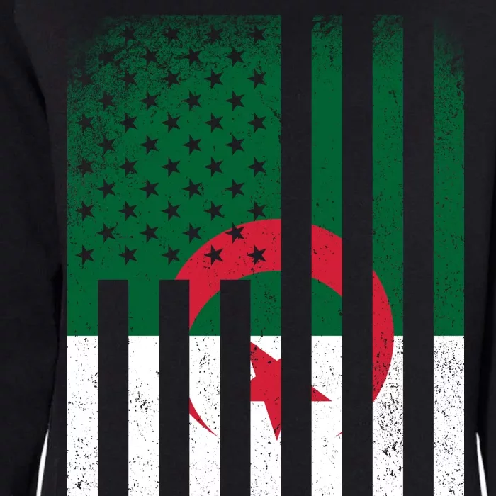 Algeria United States of America USA Flag Womens California Wash Sweatshirt