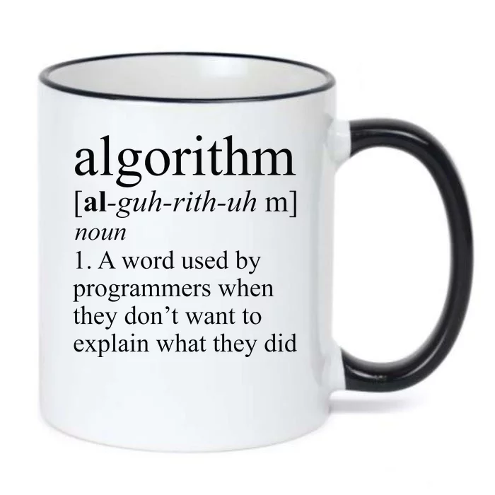 Algorithm Definition Black Color Changing Mug