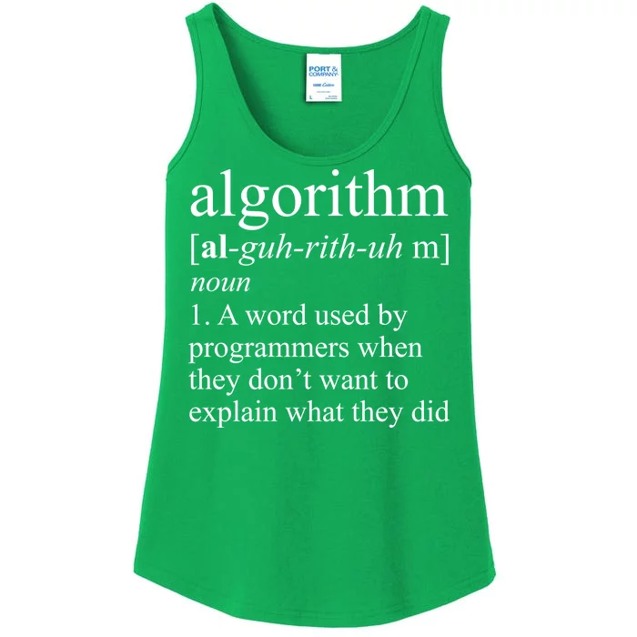 Algorithm Definition Ladies Essential Tank