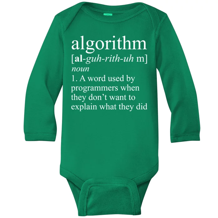 Algorithm Definition Baby Long Sleeve Bodysuit