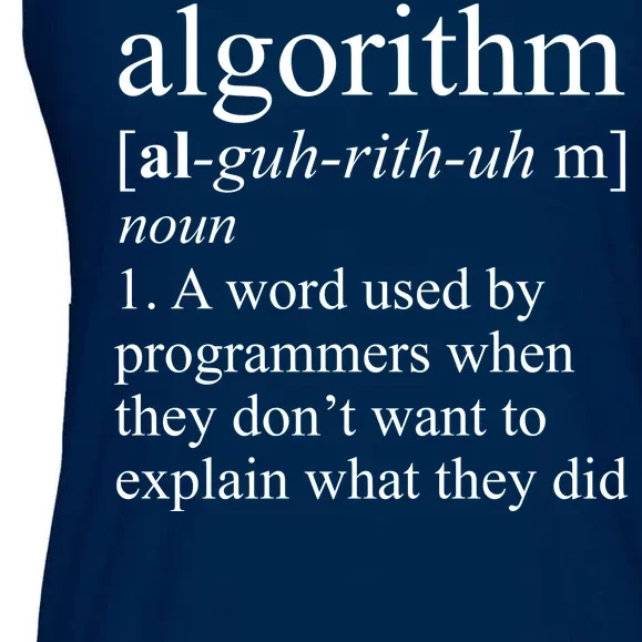 Algorithm Definition Ladies Essential Flowy Tank