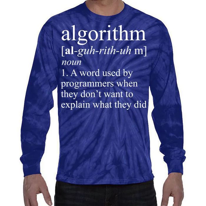 Algorithm Definition Tie-Dye Long Sleeve Shirt