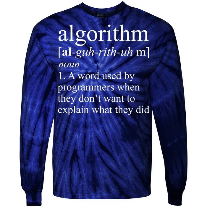 Algorithm Definition Tie-Dye Long Sleeve Shirt