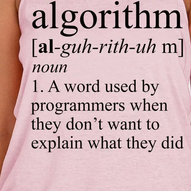 Algorithm Definition Women's Knotted Racerback Tank