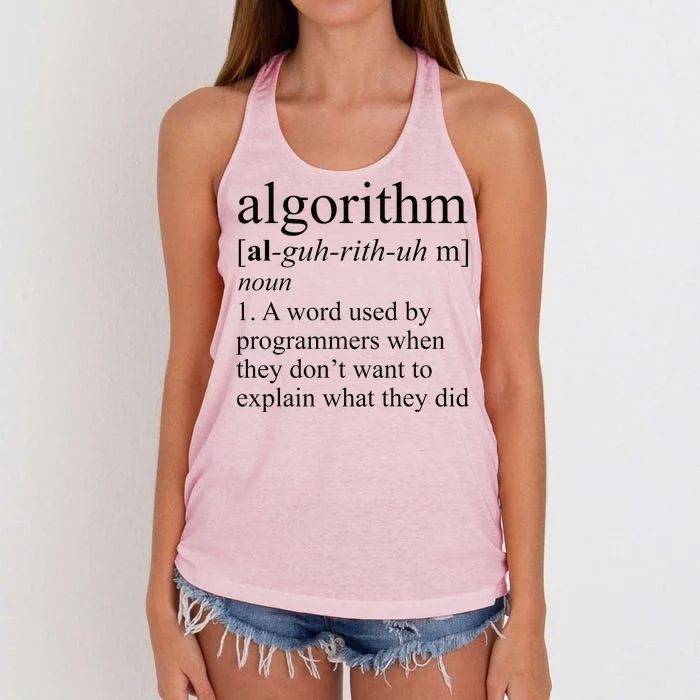 Algorithm Definition Women's Knotted Racerback Tank