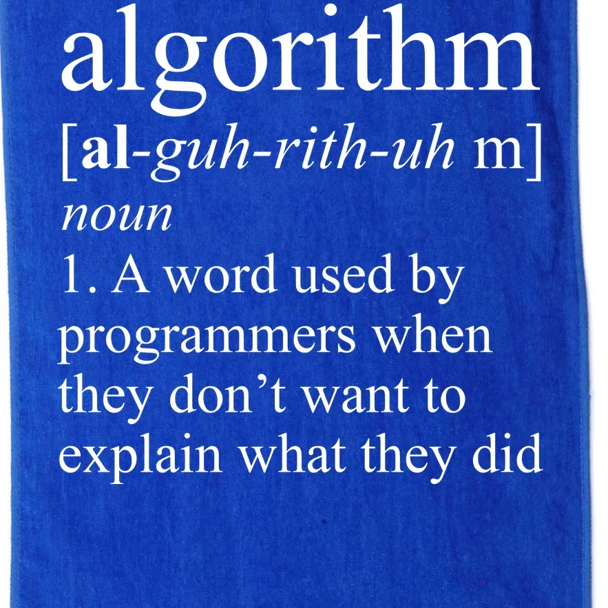 Algorithm Definition Platinum Collection Golf Towel