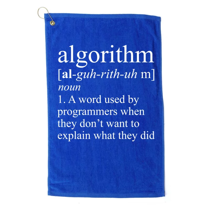 Algorithm Definition Platinum Collection Golf Towel