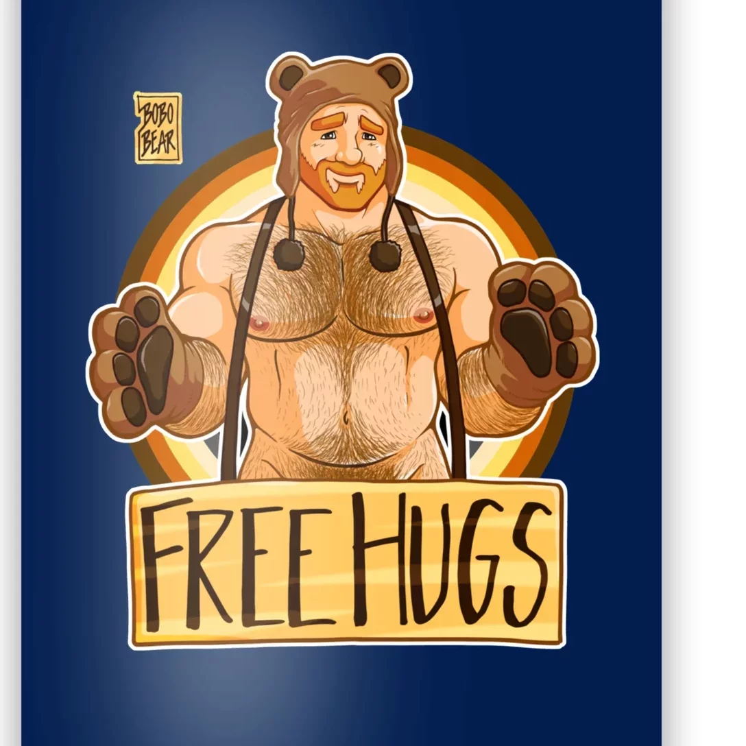 Adam Likes Hugs Bear Pride Ginger Edition Poster